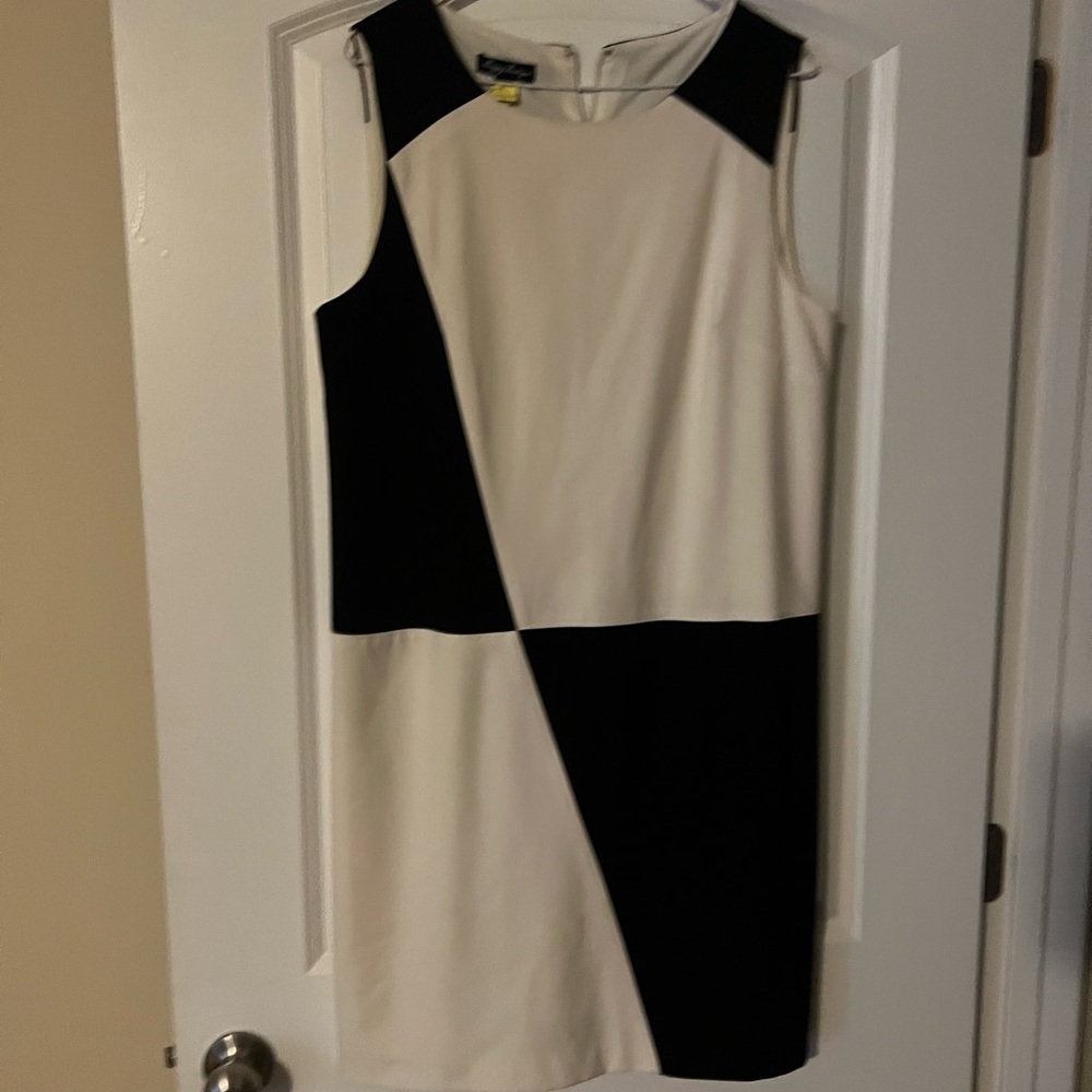 Black and cream dress